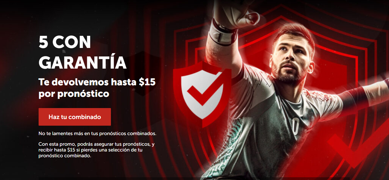 Bono de 5 con garantía de Betsafe Perú