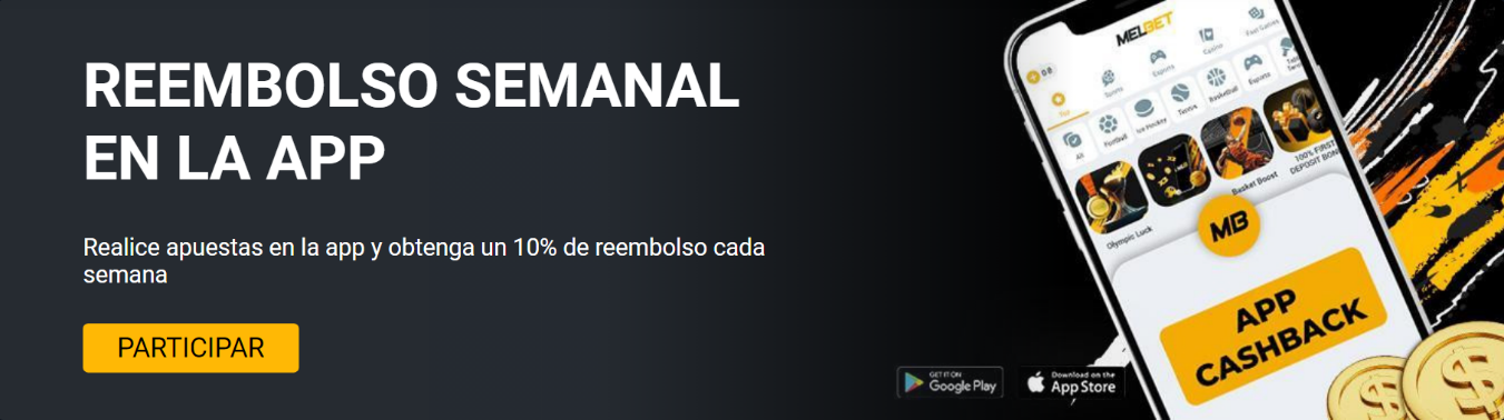 Melbet App bono de devolución semanal