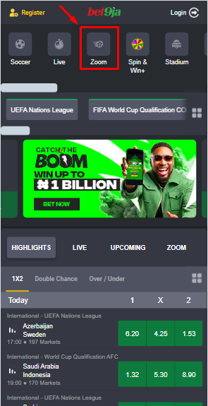  Bet9ja Zoom Soccer How to Play on Mobile Image