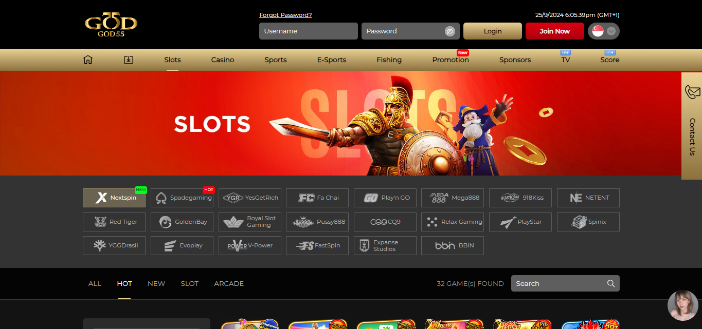 God55 Singapore Slots