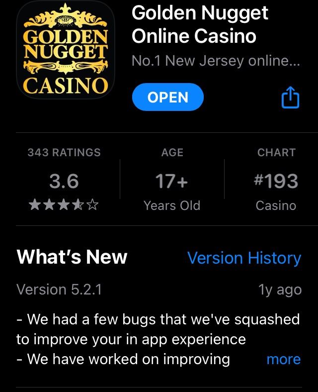 Golden Nugget Casino Online for ios download