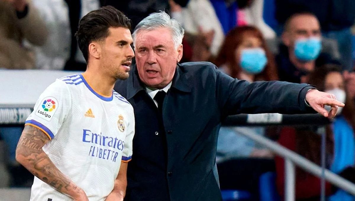 Ancelotti y Dani Ceballos