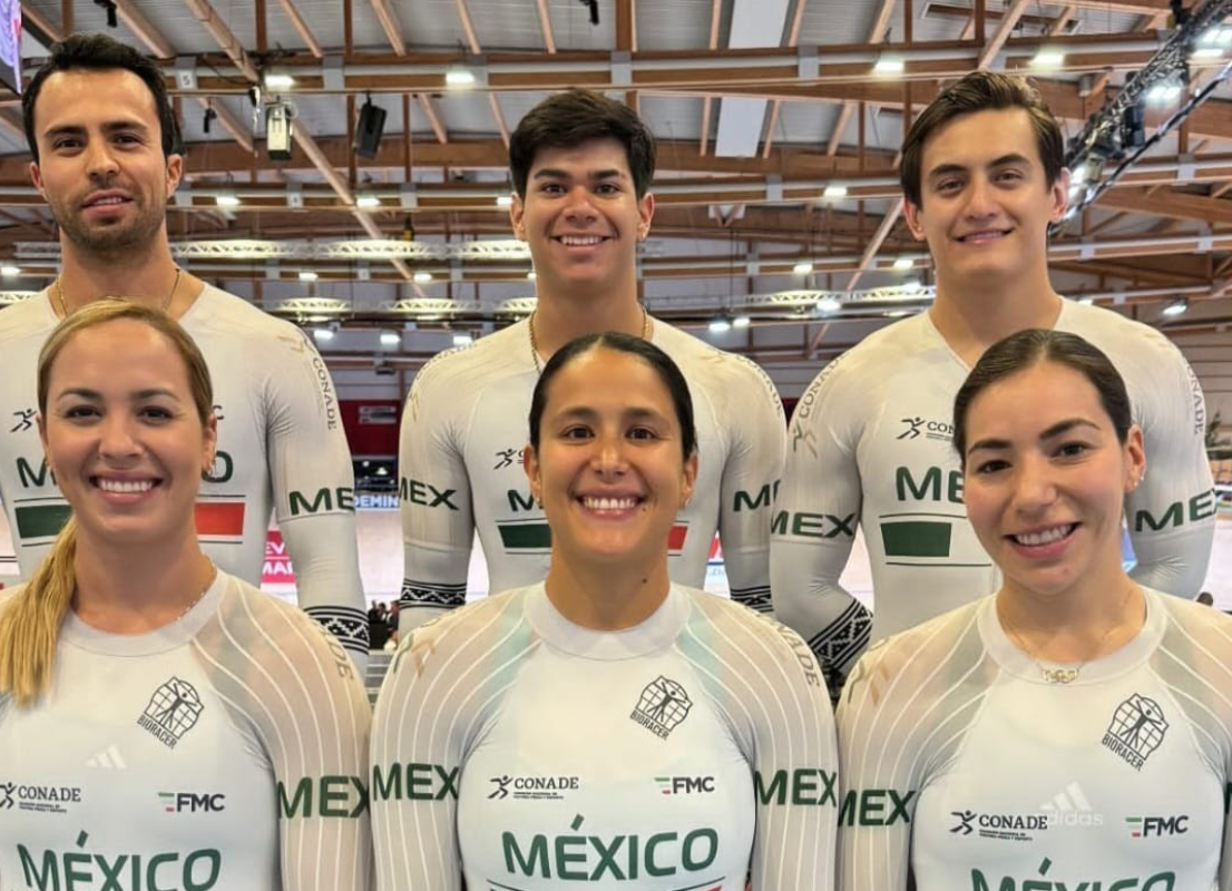 Equipo mexicano de ciclismo de pista.