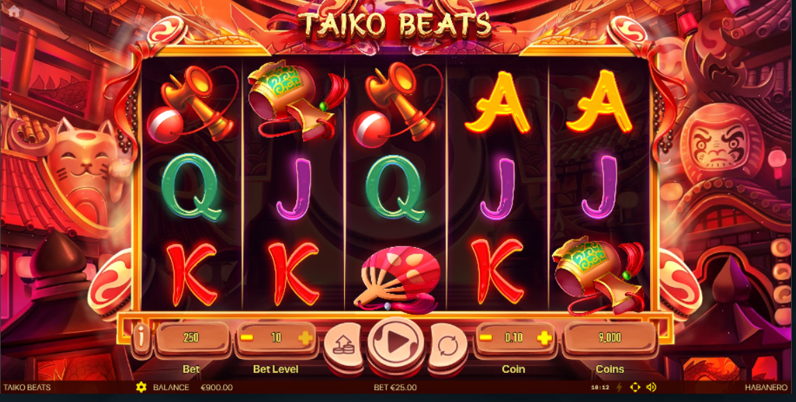 Taiko Beats casino slot banner