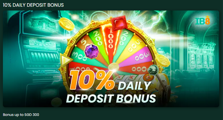 IB8 Daily Deposit Bonus