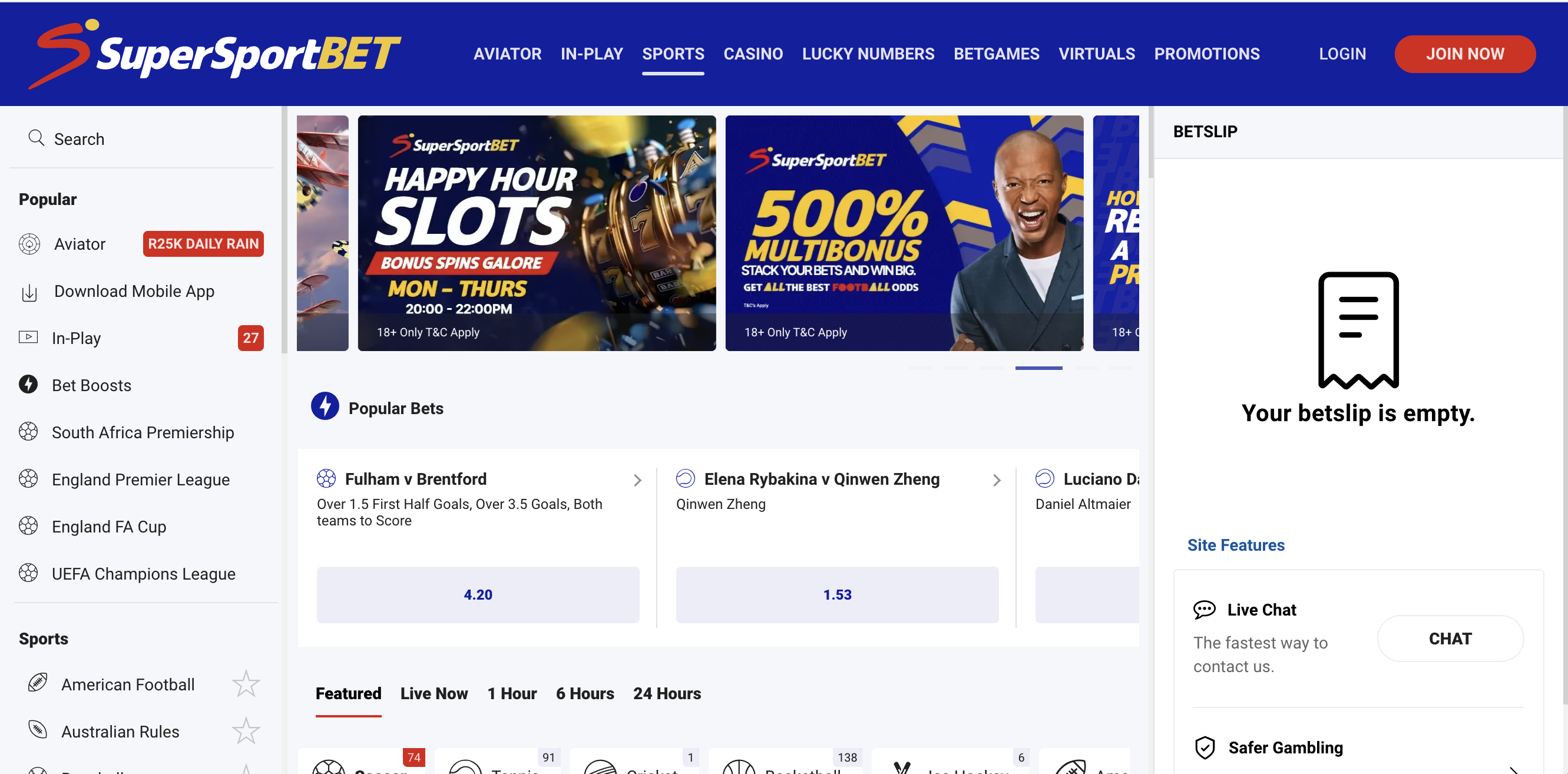 Visit SupersportBet Website