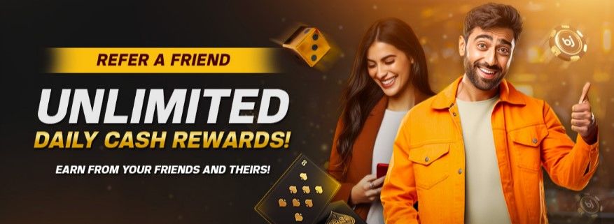 Baji Live refer a friend bonus