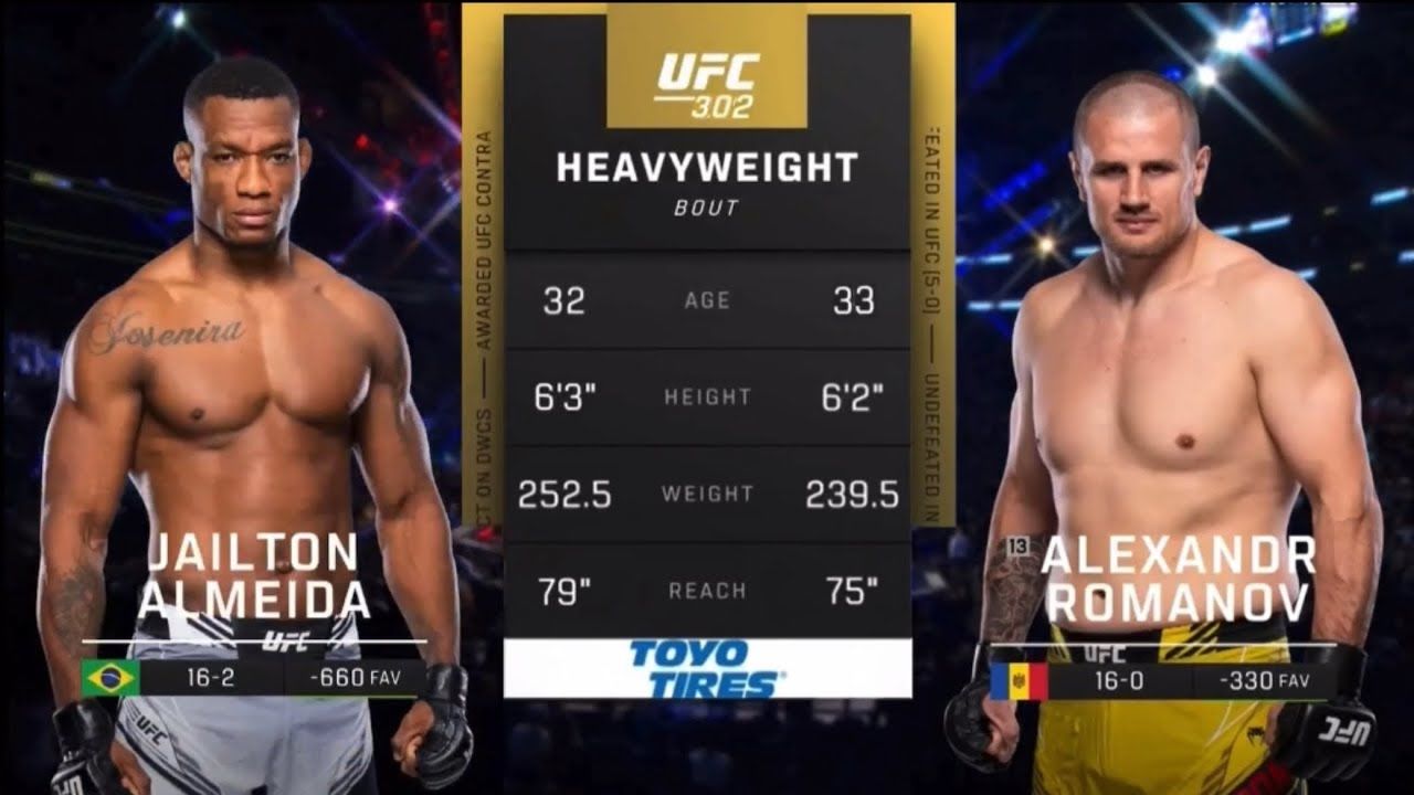 Jailton Almeida vs. Alexander Romanov