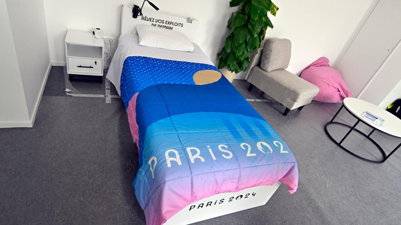 Cardboard Beds Return to Paris