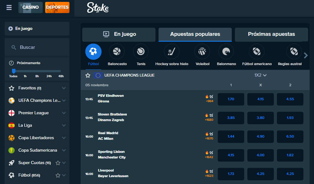 Stake apuestas deportivas