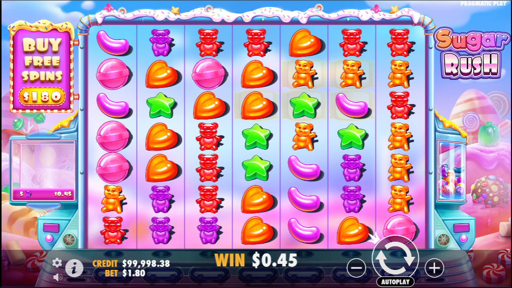 Sugar Rush casino slot banner