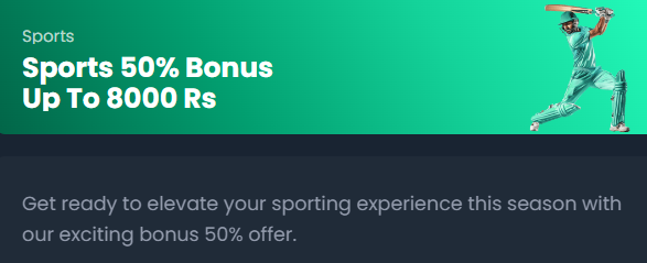 8000 INR sports bonus