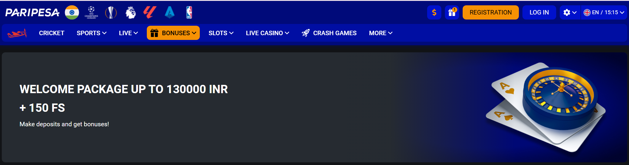 Paripesa Casino Bonus Paripesa Casino Welcome Package