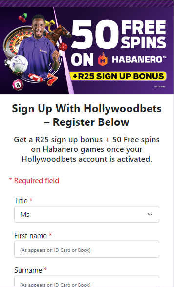  Hollywoodbets Android App Image